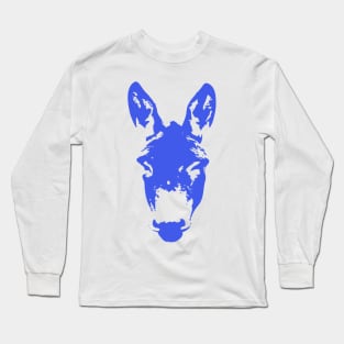 Blue Democratic Donkey Gifts Long Sleeve T-Shirt